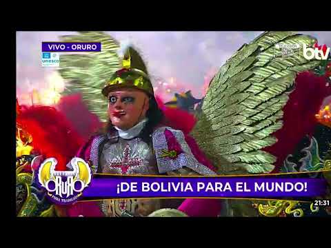 Diablada Ferroviaria en el Carnaval de Oruro 2026, en La Av Cívica