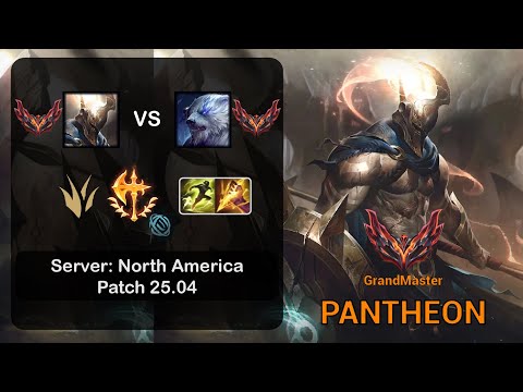 Pantheon Jungle vs Volibear - NA GrandMaster - Patch 25.04
