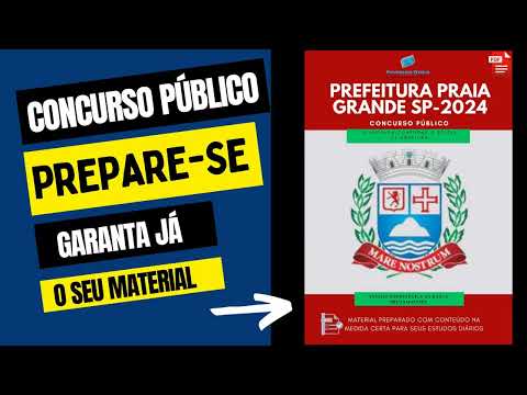 Apostila Pref. Praia Grande SP 2024