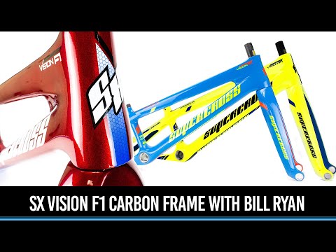 SX Vision F1 carbon frame with Bill Ryan from Supercross BMX