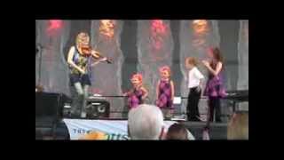 Natalie MacMaster and her kids, 2013 Dublin Irish Festival