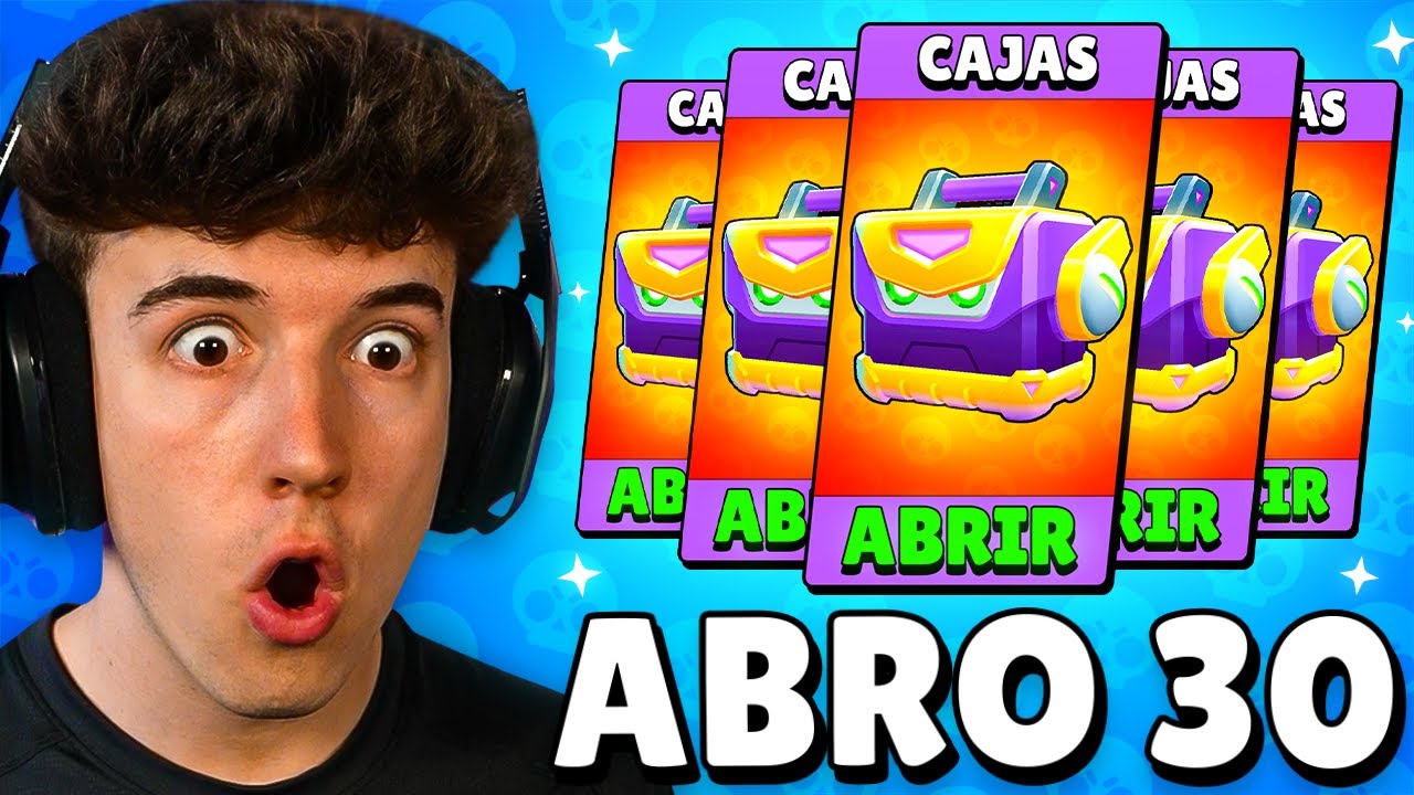 ABRO *30 CAJAS MECHA* Y ME TOCA UNA SKIN LEGENDARIA en BRAWL STARS