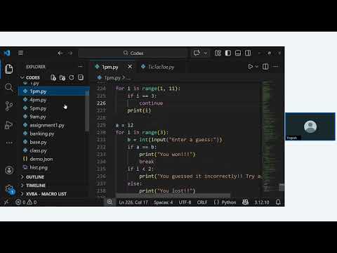 Python 1 Pm Batch Loop Control Statement Training Session 11