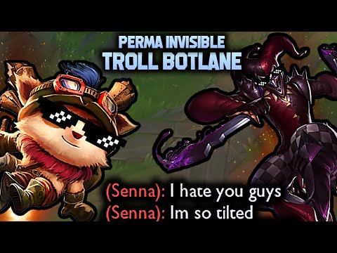 TEEMO & SHACO BOT DOMINATION (BEST TROLL COMBO EVER)