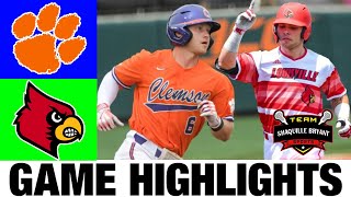 #5 Clemson vs Louisville Highlights [GAME 2] | NCAA Baseball Highlights | 2024 College Baseball