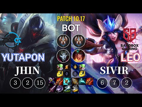 DFM Yutapon Jhin vs SB Leo Sivir Bot - KR Patch 10.17