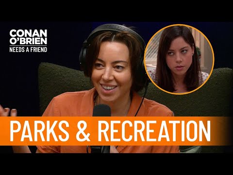 Aubrey Plaza Tells Conan O'Brien How She Got A Role In 'Parks And Recreation'