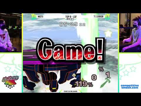 No Jawns 2: Top 8 - LQF - Mot$ (Sheik) Vs. 7 | Error (Marth) - SSBM Tournament