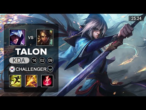 Talon vs Nidalee Jungle   KR Challenger   Patch 25 24 Season 15
