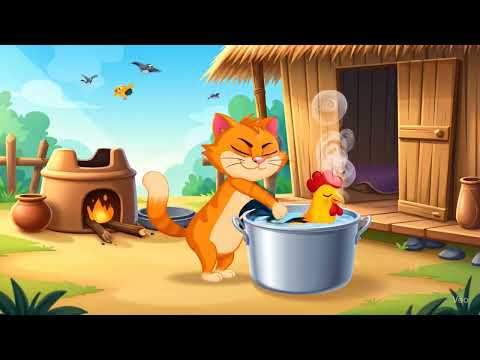 Chubby Orange Cat Cooks Chicken in the Cutest Way! #youtubeshorts #aishorts #viralshort #animals