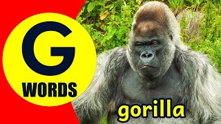 Words Starting With G - Learn Words that Start with G Sound
