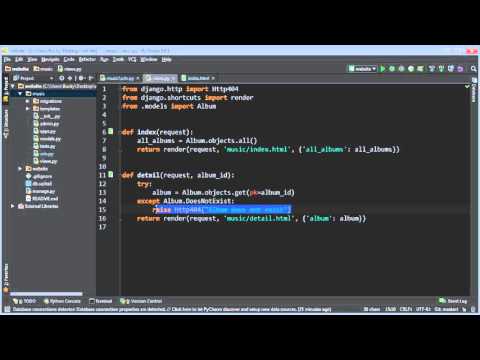 Django Tutorial for Beginners 21 Namespace and HTTP 404 Shortcut