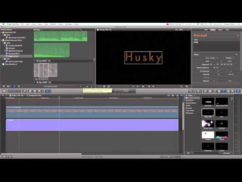 Final Cut Pro X Tutorial - Advanced Title Creation / Design | Husky Film Title