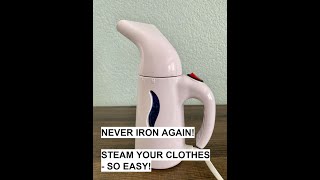 How To Steam Out Wrinkles in Clothes ASMR Handheld Steamer