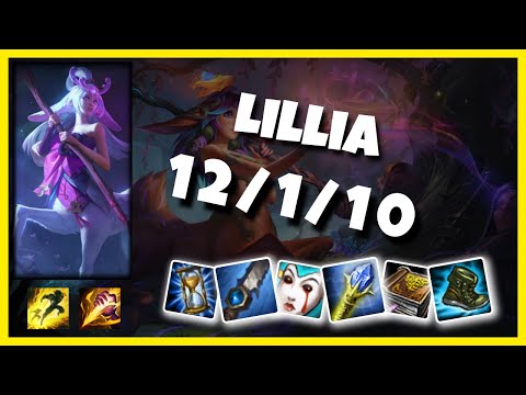 Challenger Lillia Jungle (12/1/10) Gameplay Replay - Patch 10.18