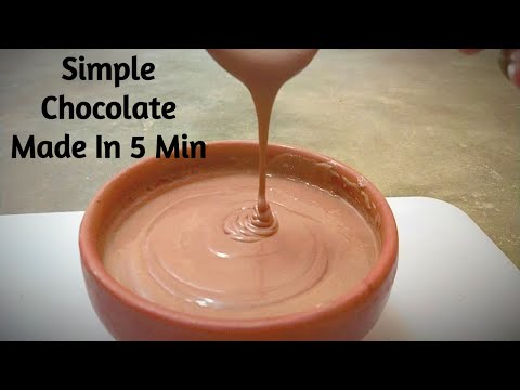 Delious Chocolate in 5 min | No egg,No milk