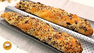 NO KNEAD  Baguettes! You Can Make at Home, EASY Recipe. #bread #baking