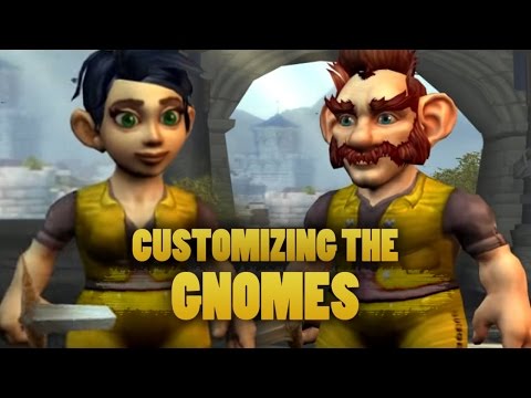 World of Warcraft: Warlords of Draenor Beta - Customizing the gnome (male and female)