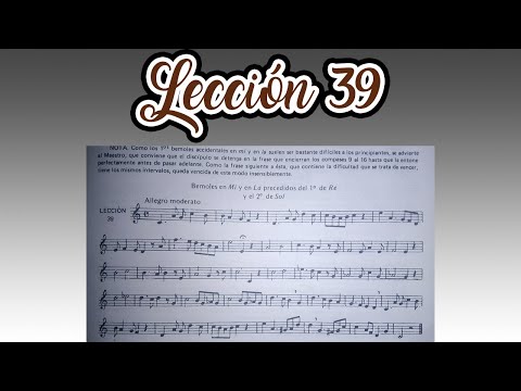 Lección 39 Metodo de Solfeo de Hilarion Eslava - Primera Parte