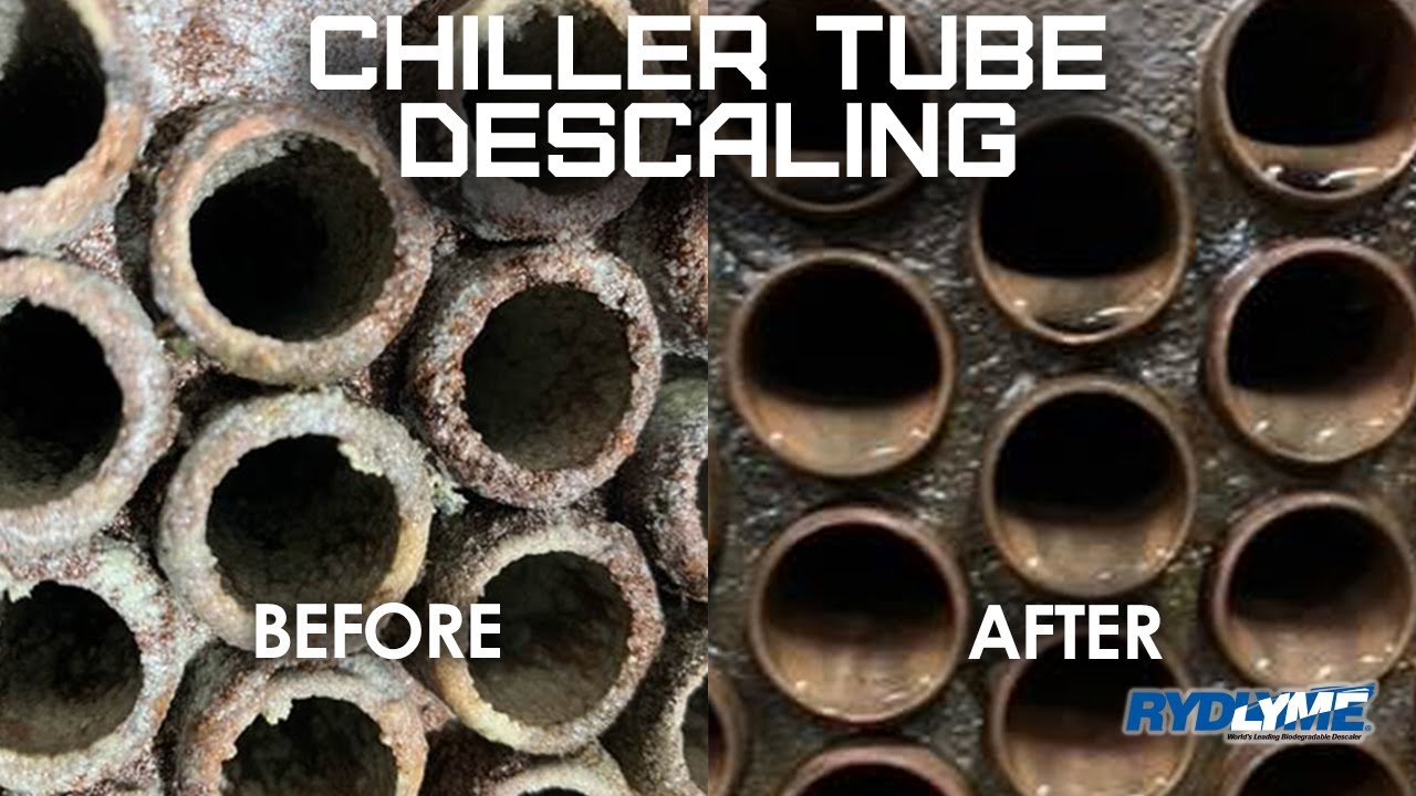 Chiller Descaling with RYDLYME Biodegradable Descaler