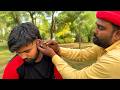 Most Satisfying Street Ear Wax Removal Huge Wax Removal India ASMR