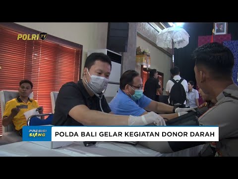 POLDA BALI GELAR DONOR DARAH SERENTAK DALAM RANGKA HUT KE-74 HUMAS POLRI