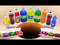 EXPERIMENT 1000 Marbles Vs Racing Cars Eruption From Coca Cola Fanta Sprite Mirinda Vs Mentos