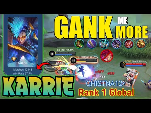 12.400+ MATCH !! DEADLY KARRIE GOLD LANE ! Top 1 Global Karrie Gameplay 2022 - Mobile Legends