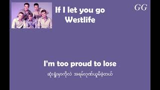 Westlife:If I Let You Go Myanmar subtitle(mmsub)