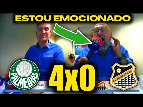 REAÇÕES E NARRAÇÃO SHOW - PALMEIRAS 4X0 ÁGUA SANTA [PAULISTÃO 2023]