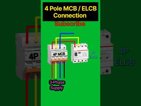 How to MCB-RCCB/ELCB Connection | MCB with RCCB wiring | shorts | ytshorts | viral