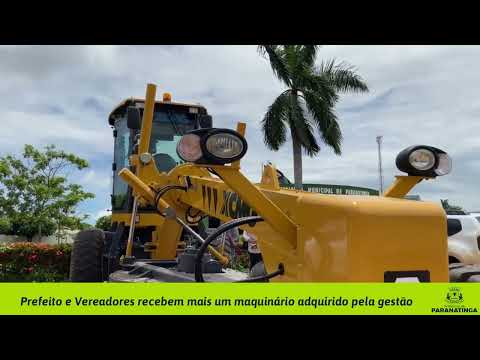 PREFEITO E VEREADORES RECEBEM MAIS UM MAQUINÁRIO ADQUIRIDO PELA GESTÃO