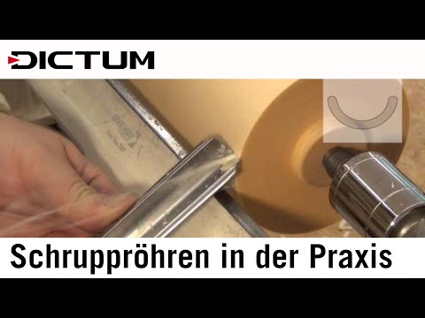 Schruppröhre, gerundete Oberkante (gerader Anschliff)