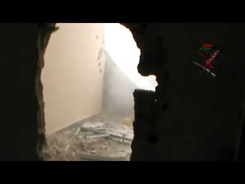 اشتباكات بين مقاتلي كتيبة حمزة سيد الشهداء التابعة للواء مغاوير الغوطة وقوات النظام في حي جوبر في مدينة دمشق