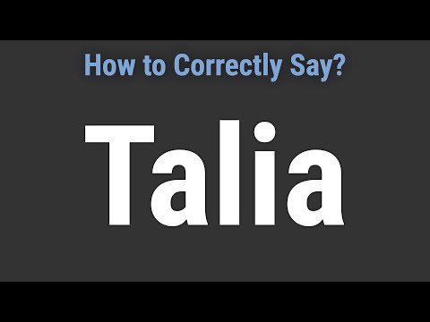 How to Pronounce Name Talia (Correctly!)