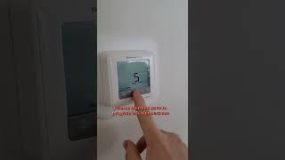 How to unlock a Honeywell thermostat.