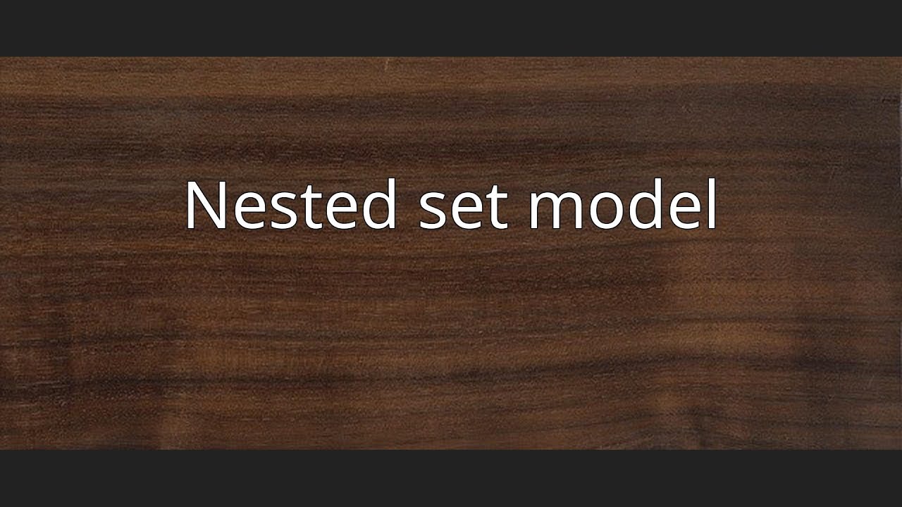 Nested set model
