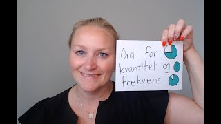 Ord for kvantitet og frekvens