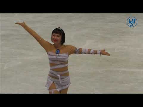 Olena Zlobintseva. Oberstdorf 2018. Silver Ladies II Artistic. 10 place