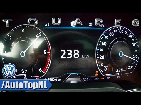 VW Touareg 2019 3.0 V6 TDI 286HP R-Line ACCELERATION 0-238km/h TOP SPEED by AutoTopNL