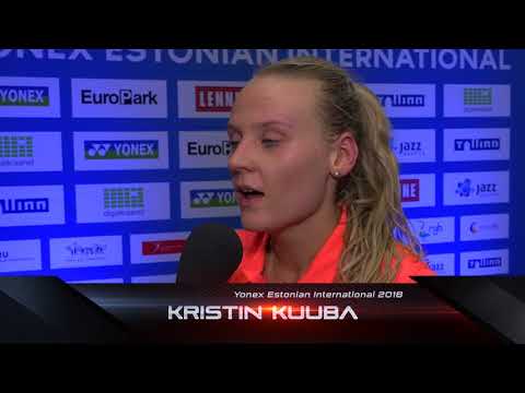 Kristin Kuuba peale võitu Gayle Mahulette üle YEI2018