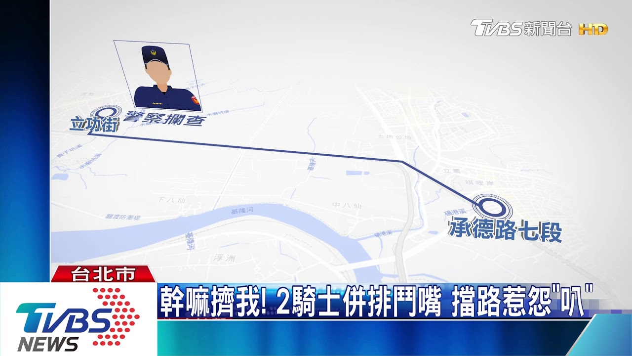 疑超車硬擠險撞！2騎士沿路爭執5公里