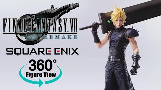 Final Fantasy VII: Remake Static Arts Cloud Strife SQUARE ENIX Figure 360° View