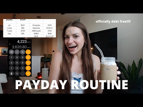 IM DEBT FREE 🎉💰 $4,223 PAYDAY ROUTINE: budgeting income & next financial goals! Last debt diaries