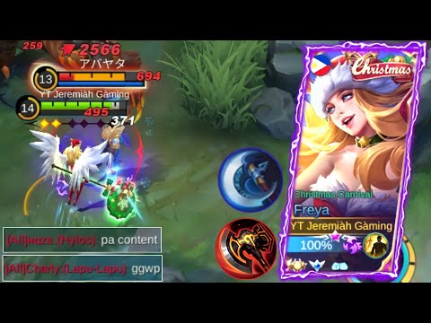 NEW BUILD!!! | BROKEN BUILD😮 | TOP 1 GLOBAL GAMEPLAY | FREYA BEST BUILD | MUST WATCH | MLBB✓