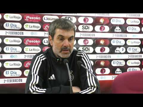 Rueda de prensa de Ramsés Gil posterior al encuentro entre la SD Logroñés y el Real Unión Club.