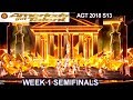 Zurcaroh Acrobatic Group A SHOW STOPPER  & INCREDIBLE  Semifinals 1 America's Got Talent 2018 AGT