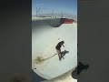 Skating an abandoned pool on the Salton Sea #shorts #rollerblading