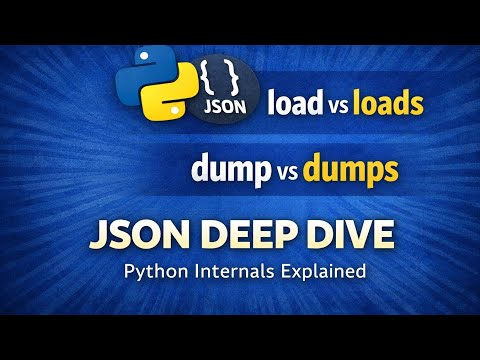 Python Json Module Tutorial Load Loads Dump Dumps Error Handling