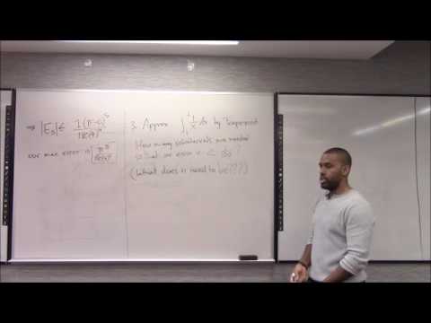 Math 1207-R04 Lecture 16 - Numerical Integration and its associated errors conclusion
